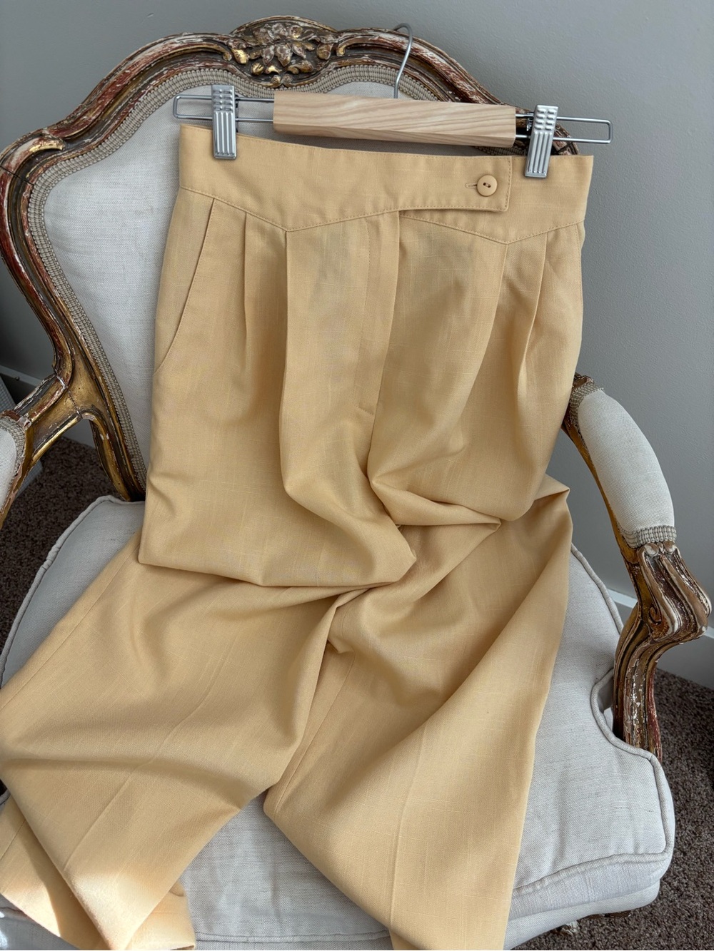 Vintage Butter Yellow Pant Suit